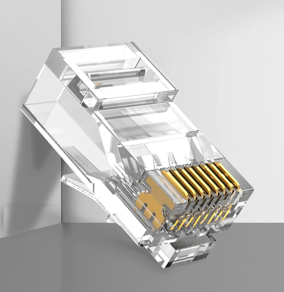 AMPCOM CAT5e UTP 50U RJ45 модульный разъем 8P8C обжимной Конец Ethernet кабель Ethernet разъем