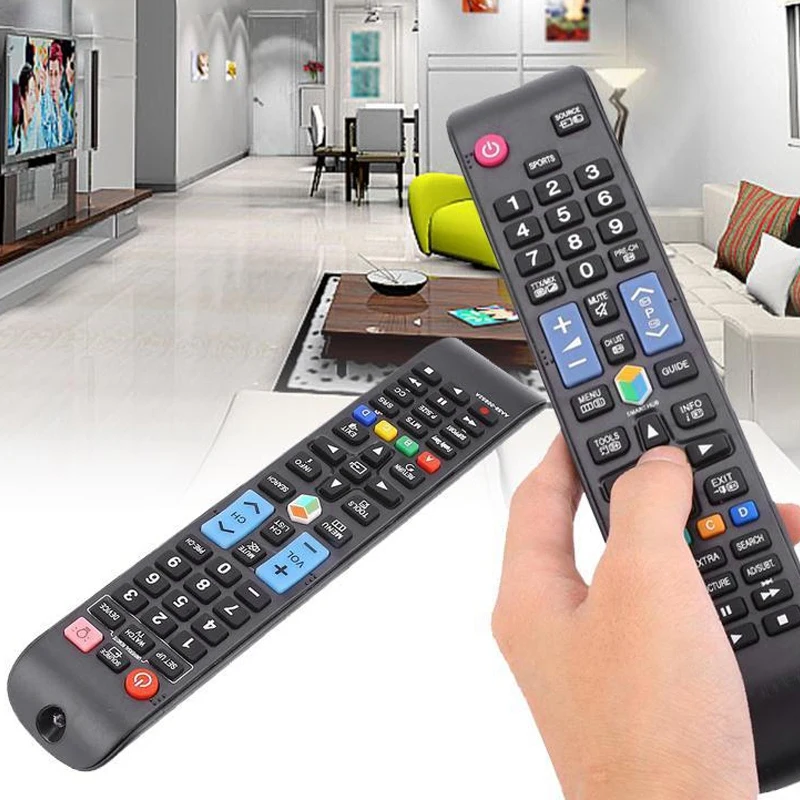 Пульт дистанционного управления Rc Aa59-00652A Замена кнопки для samsung Hdtv Smart Tv черный |