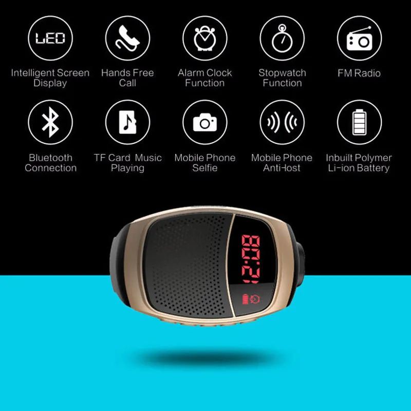 Ubit B90 спортивные динамик bluetooth Hands Free вызова TF карты игральные FM радио автоспуска