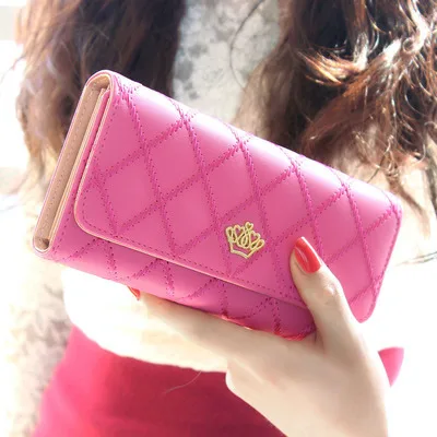 rose Red Модный женский кошелек, фирменный длинный дизайн, Женские кошельки из искусственной кожи, высокое качество, Женский кошелек, клатч, 8 цветов - Цвет: rose Red