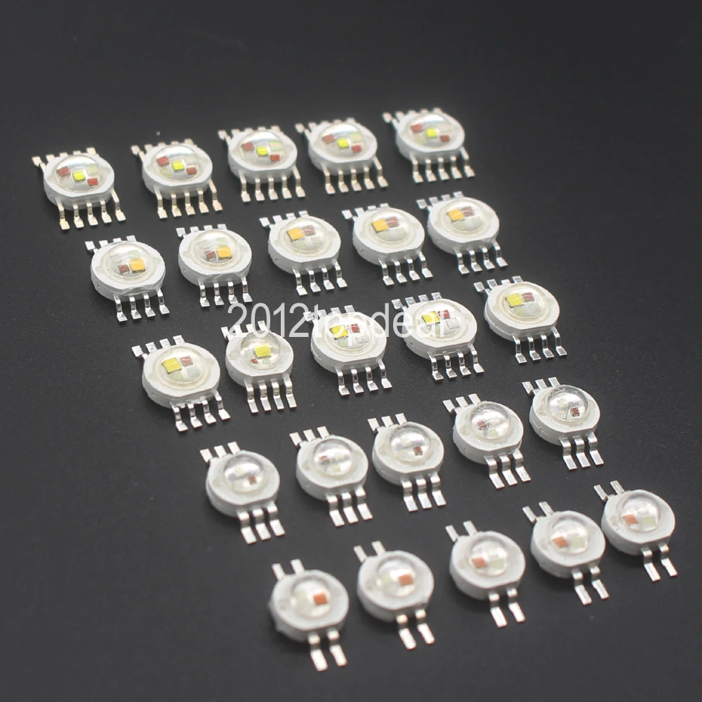 Светодиодная лампа RGBW (RGB + W Y UV) 6 Вт 9 12 15 21 излучатель диодов для сценического