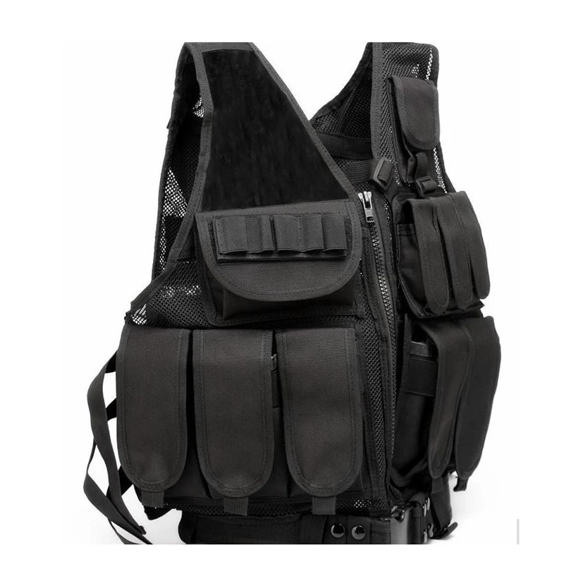 Новые полицейские военные тактический жилет Wargame Body Armor спортивная одежда Molle assaft Airsoft Жилет для пейнтбола разгрузочный жилет с кобурой