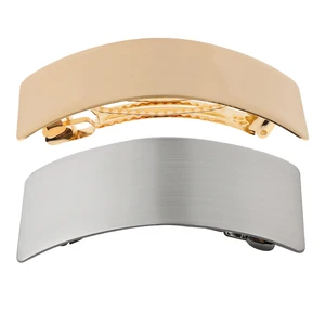 Image for Fashion Metal Barrette Curved Automatic French Bar 