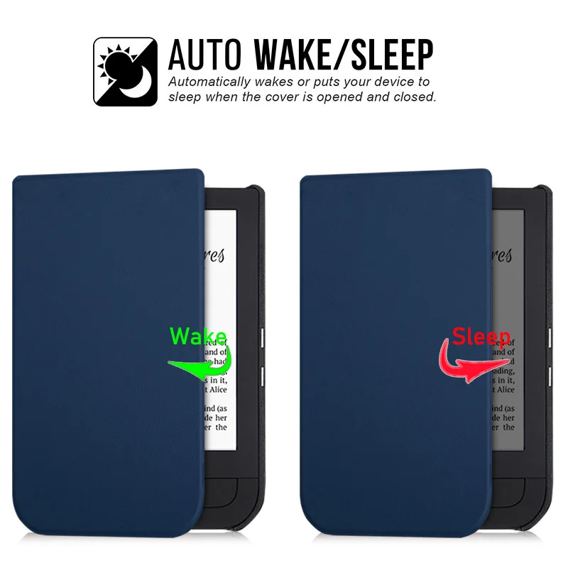 BOZHUORUI Smart case для Pocketbook 631 читалка touch HD/Touch HD 2 Ruby Red искусственная кожа Магнитная