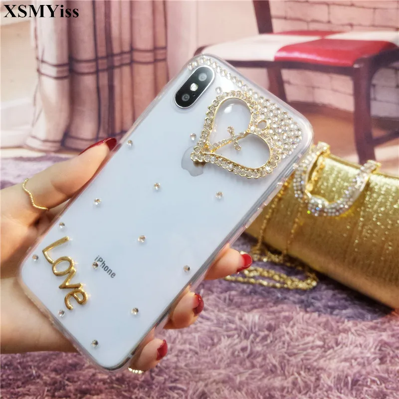 

For SamsungA3 A5 A7 2017 A9 A8 A6 PLUS A50 A70 A80 A51 A71 Case Luxury Bling Rhinestone Diamond Soft Transparent TPU Cover Case