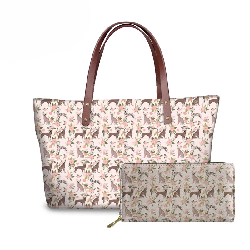 

NOISYDESIGNS Shoulder Bags for Women Chinese Crested PrintedHand Bag Ladies Luxury Handbags Female Top-Handle Bag Bolsa Feminina