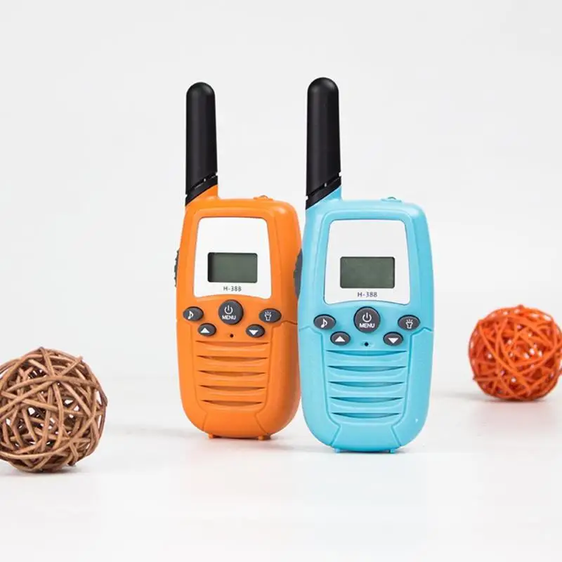 1 пара детских электронных Walkie Talkies с фонариком для родителей и детей