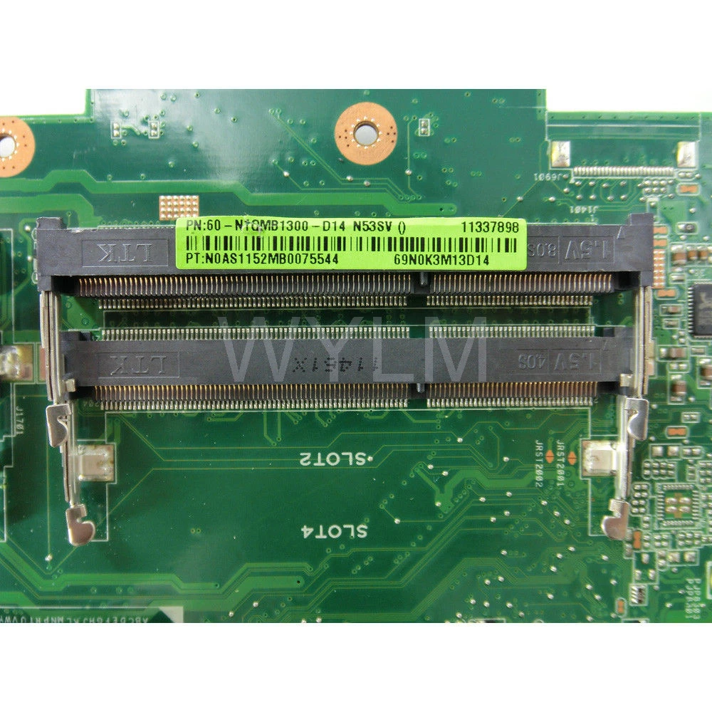 N53SV GT540M 1 ГБ N12P GS A1 4 слота DDR3 Материнская плата REV 2 для ASUS N53S материнская ноутбука