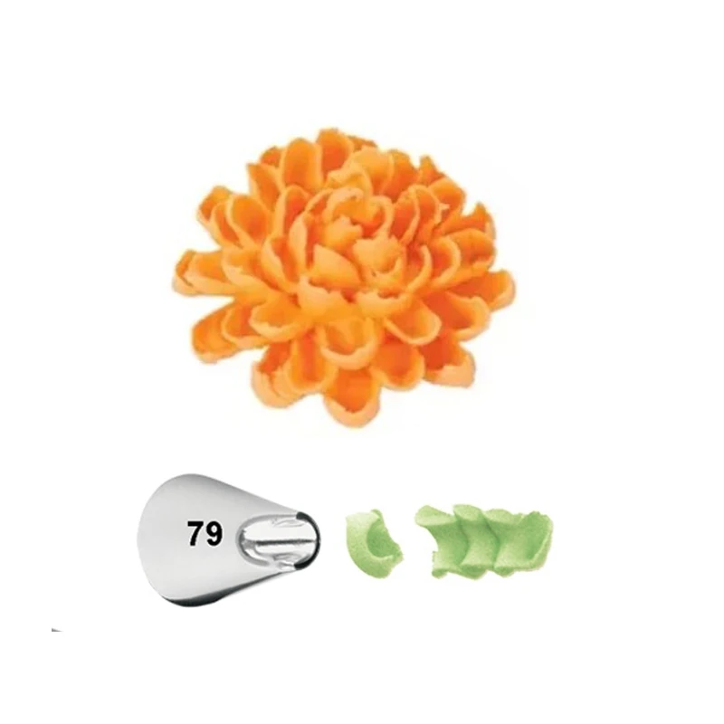 #79 наконечники для торта с хризантемой инструменты украшения капкейков