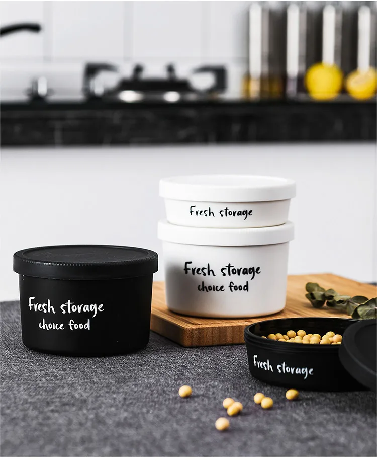 Бросился прямые продажи 1 м Potes Jar кухня для зерна герметичная емкость бытовой пластик Ротари крышка еда хранения закуски
