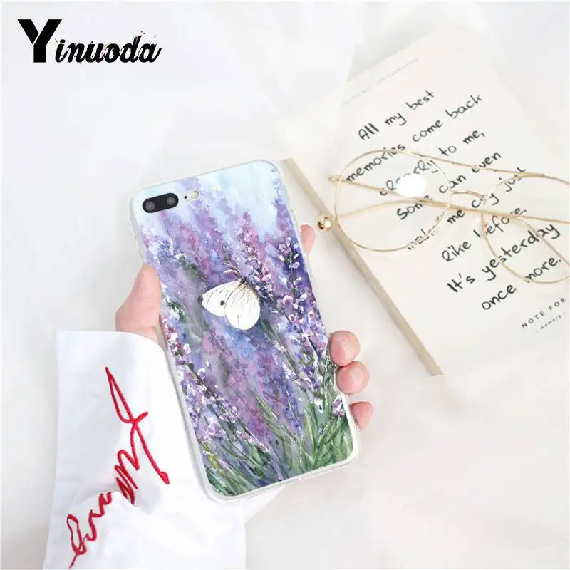 Новый художественный чехол Yinuoda для телефона с акварелью и романтическими
