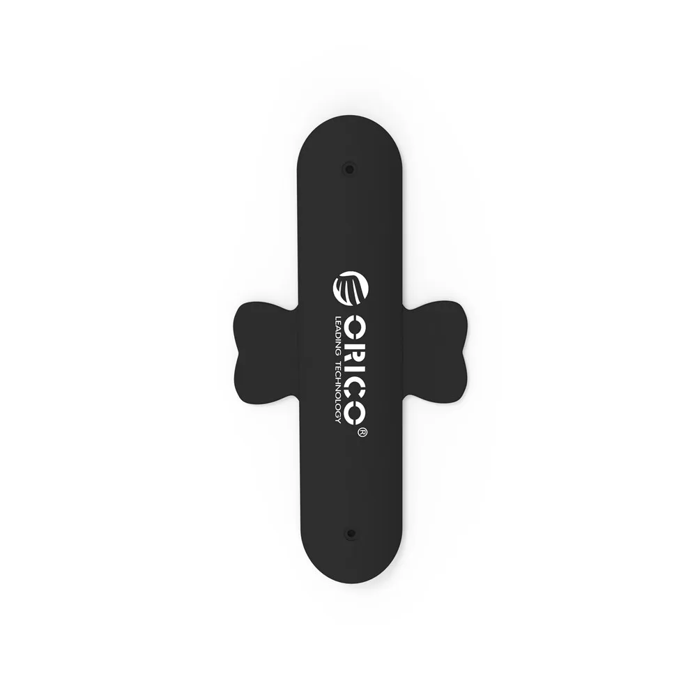 Черный ORICO Mini Touch U One Touch, силиконовая подставка, кольца на палец, универсальный портативный держатель для телефона для iPhone 6, 5S, 7, samsung, планшет - Цвет: Черный