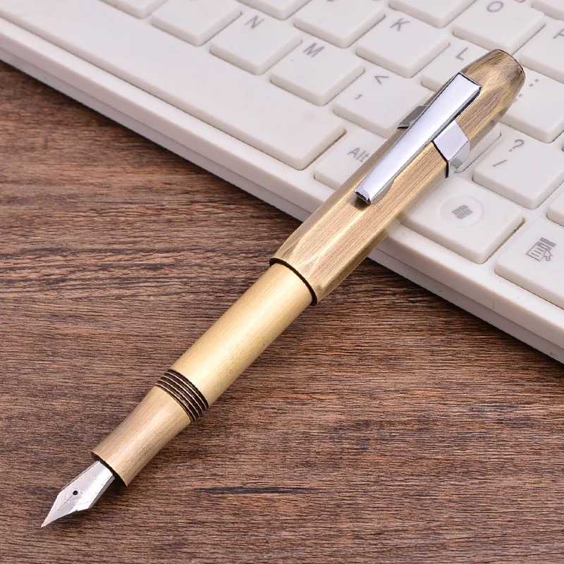 

Retro Art Metal Copper Imitation Copper Pen Business Gift Pen Fountain Pen