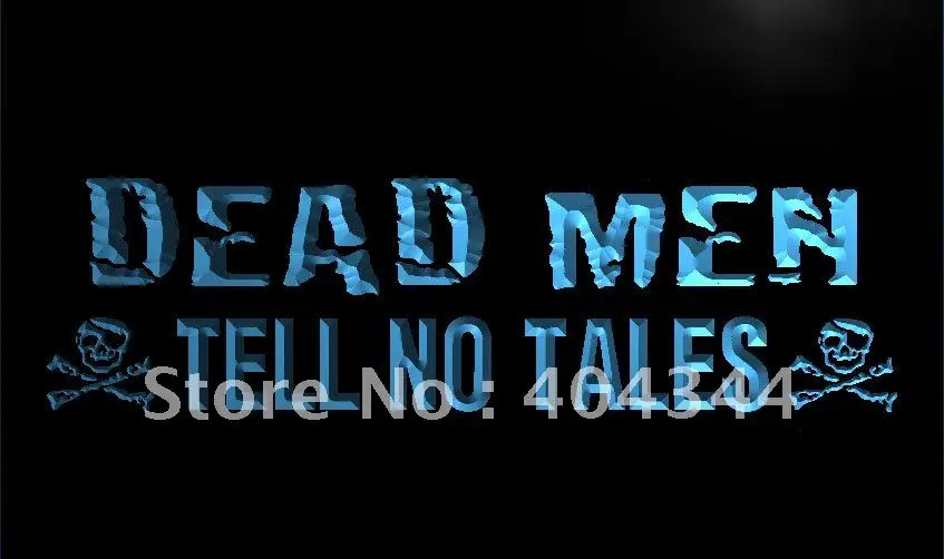 

LK651- Dead Men Tell No Tales Pirate LED Neon Light Sign home decor crafts