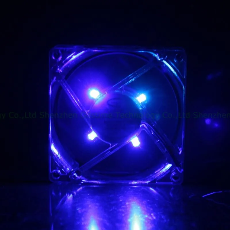 80 мм компьютер вентилятор чехол Красочные Вентилятор охлаждения Пластик 8 см для