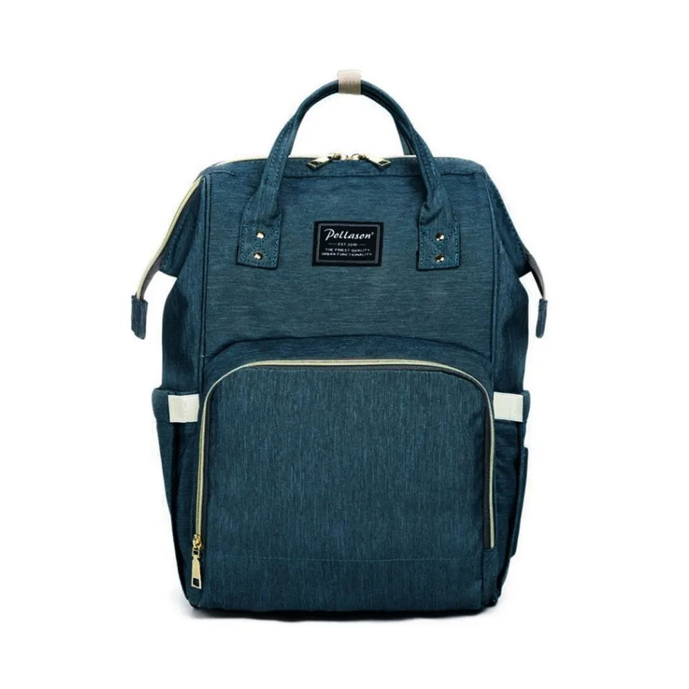 Green with hooks Pollason, рюкзак для подгузников, сумка для мам, большая вместительность, сумка для мам и детей, многофункциональная, водонепроницаемая, для путешествий, сумки для подгузников, для ухода за ребенком - Цвет: Green with hooks