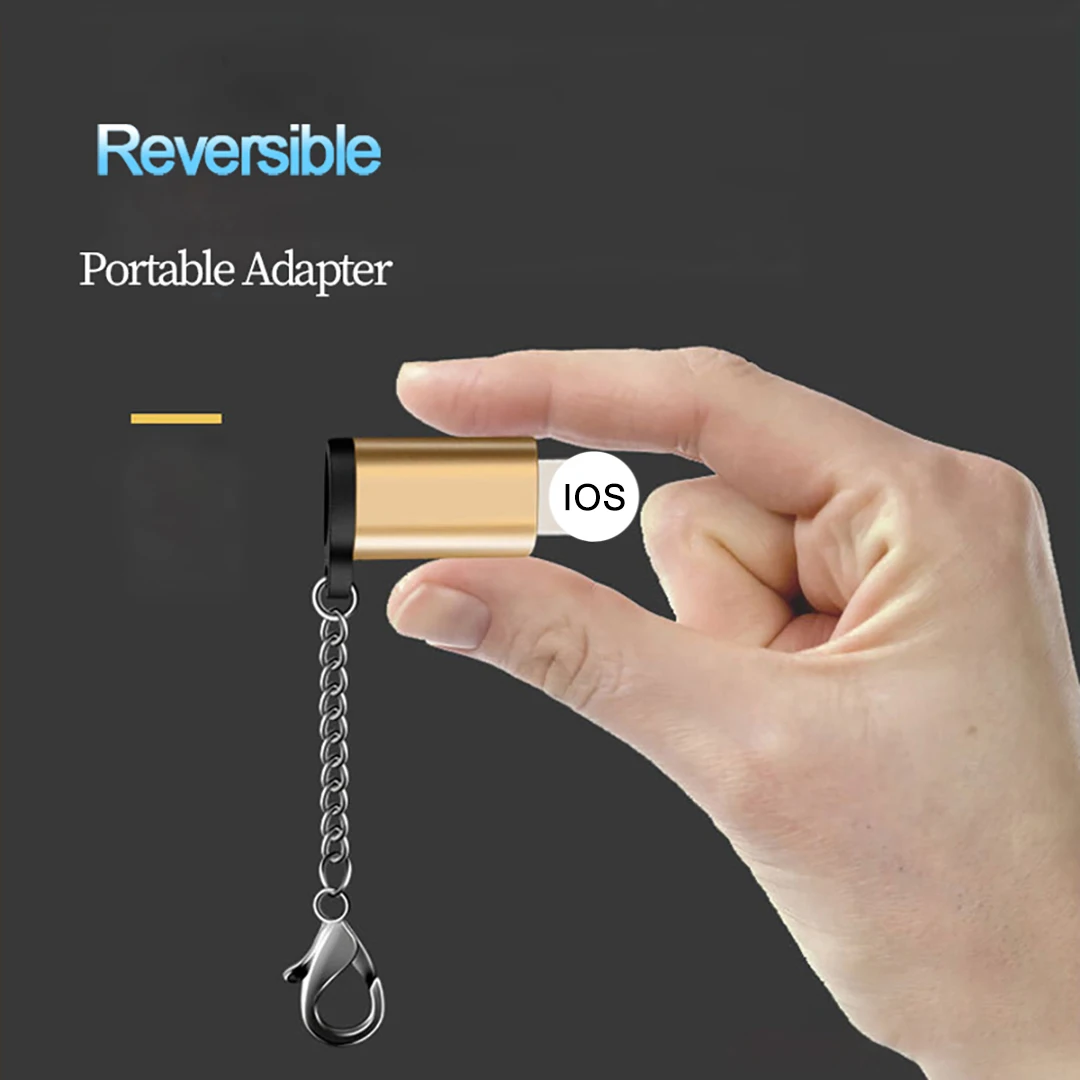 Адаптер для iphone Android Micro USB для освещения OTG Синхронизация данных зарядное устройство конвертер с брелок поддержка Новая система для iphone XS