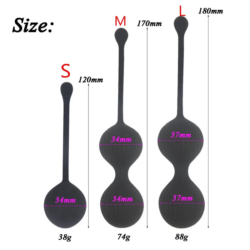 Вагинальный тренажер для вагины мягкие силиконовые мячи подтяжки Кегеля шарики