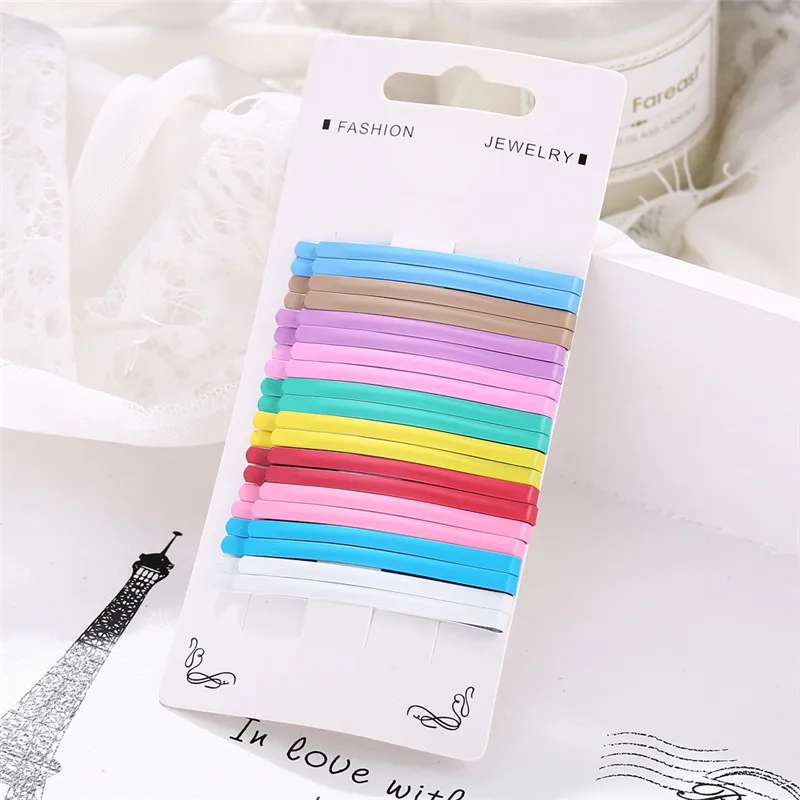 20 PCS/lot Ins Fashion Strip Wave Hair Clip for Women Girls Cute Candy Colors Barrette Pins Headband Accessories | Аксессуары для