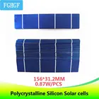 Солнечные панели, 50 шт., 156*31,2 мм, 0,87 Вт, поликристаллические кремниевые, для зарядки телефона, планшета, MP3, MP4
