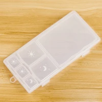 21 transparent small pill box portable medicina cases early in the night large capacity health care medicine dispensing white