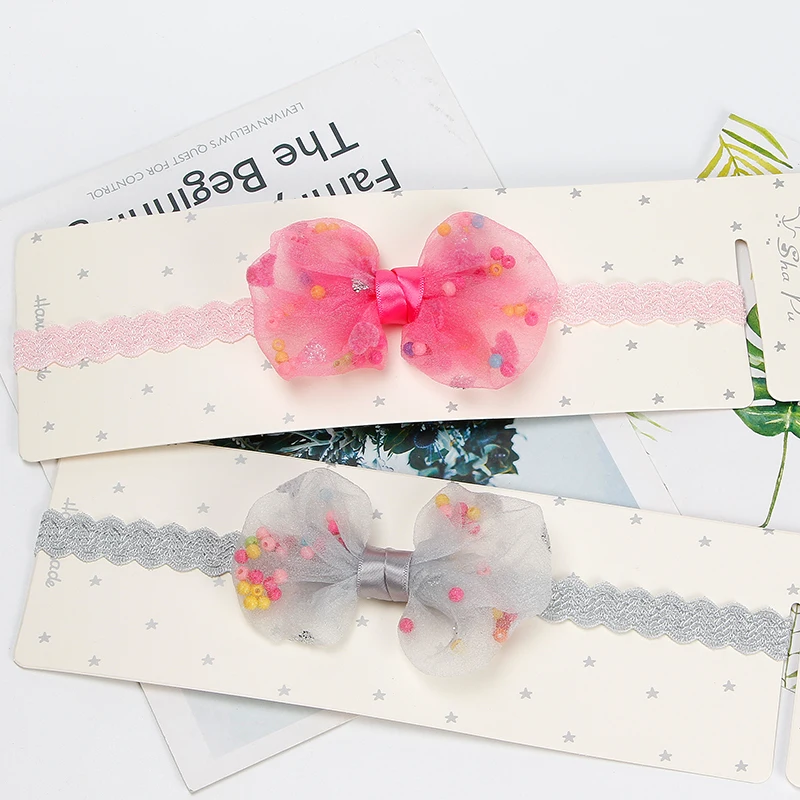 Shapu children bows DIY lace High elastic hair belt Headband babys cute Hair accessories kids girls headwear | Детская одежда и