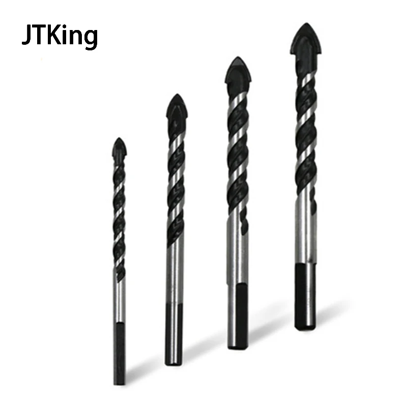 JTking6/8/10/12 мм Электрический высокое качество стальной сверло профессиональная Деревообработка земельный шнек сверлы, DIY, иных металлических сверление по кирпичу