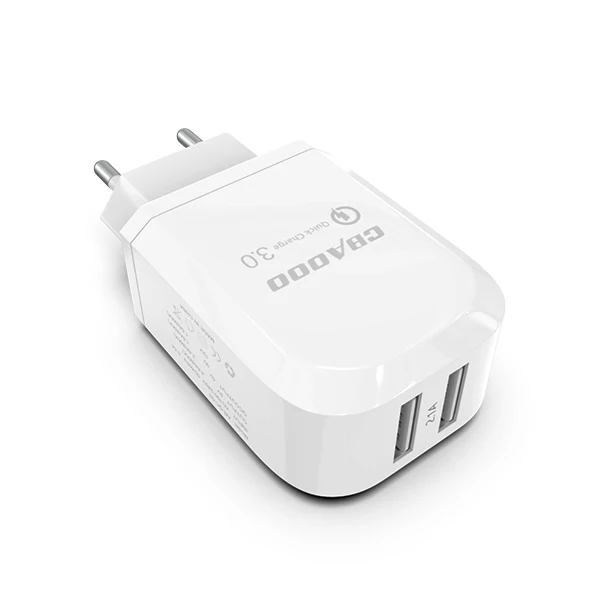 EU CBAOOO USB Зарядное устройство 2-Порты и разъёмы USB Wall Зарядное устройство ЕС штекер USB ЗУ для мобильного телефона быстрой зарядки стены Зарядное устройство для iPhone 6 samsung - Тип штекера: EU