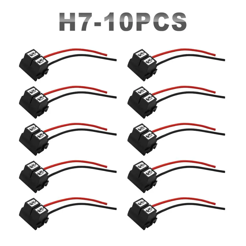 JGAUT 10 штук H1 H7 H13 H8 H9 H11 9007 авто провода соединитель для дневных ходовых огней