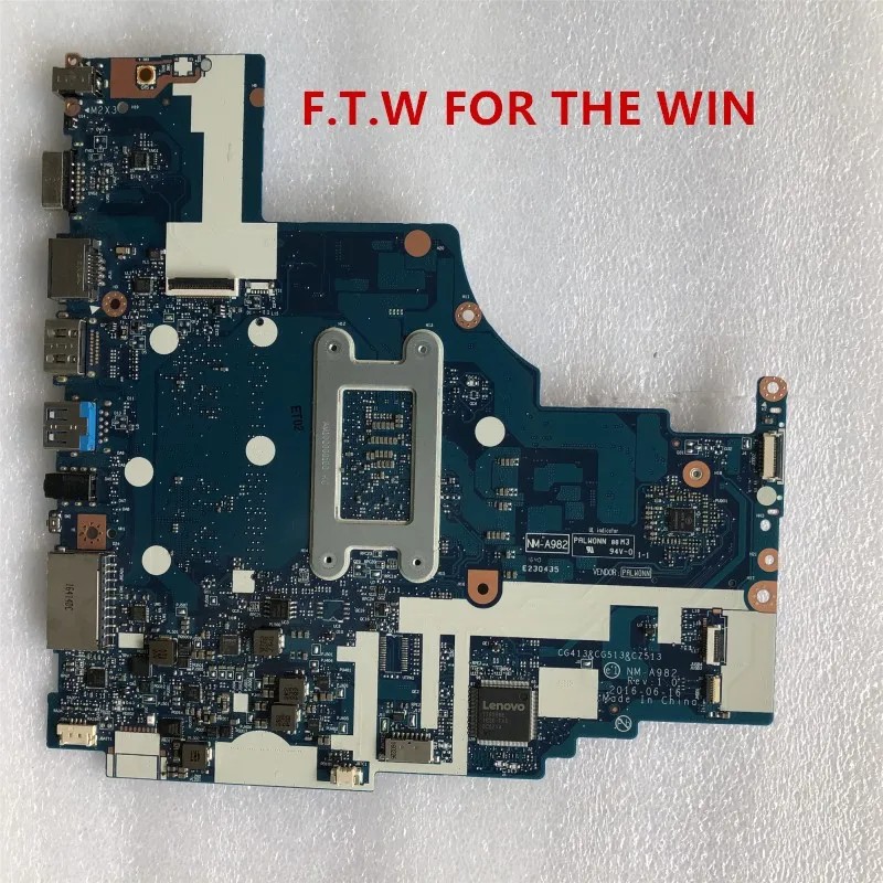 Online FRU: 5B20M29203 Para Lenovo 310-15ikb 510-15ikb Placa Motherboard Laptop NM-A982 DDR4 RAM 4G I7-7500U 100% Probado CG413 CG513