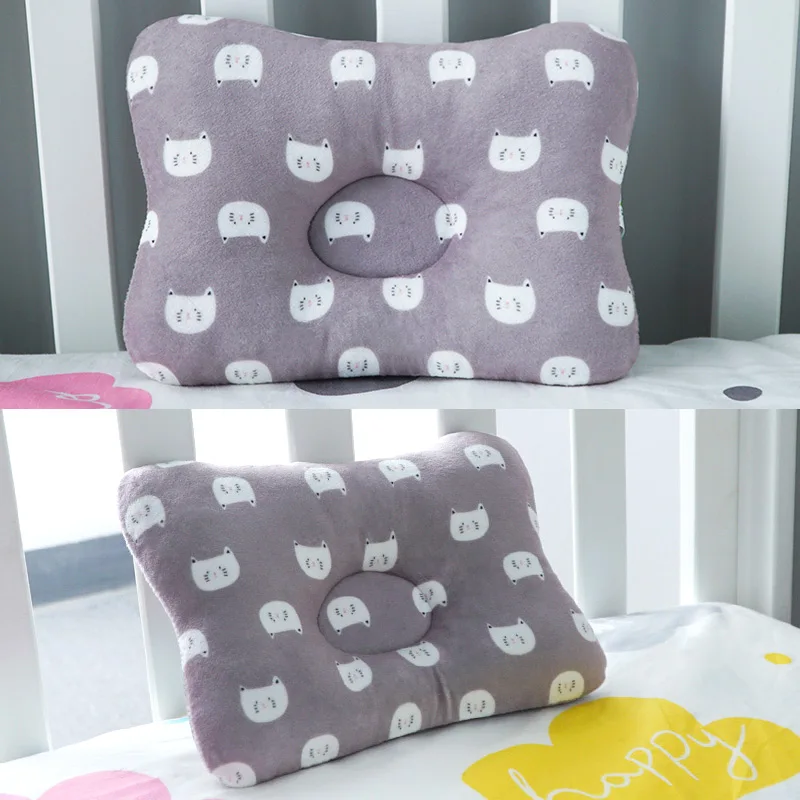 Grey cat Muslinlife/мягкая хлопковая подушка для коррекции головы; подушка для малышей; подушка для младенцев; Подушка для сна; Прямая поставка - Цвет: Grey cat