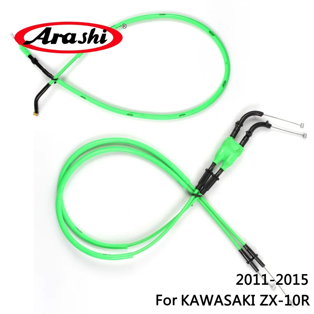 

Arashi Motorcycle Throttle Line Clutch Cable Steel Wire Set For KAWASAKI ZX-10R 2011 2012 2013 2014 2015 ZX10R ZX 10R