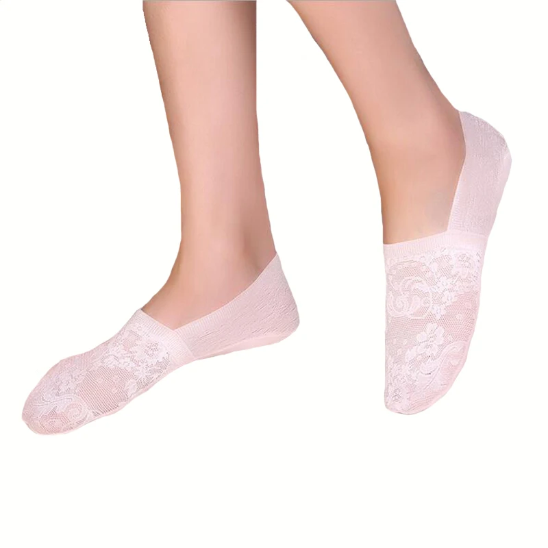 

CKAHSBI/женские короткие носки с кружевными цветами, носки для йоги, Нескользящие невидимые носки до щиколотки, летние милые осенние черные ней...