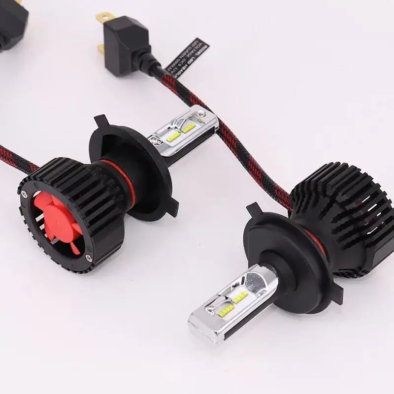 Fuleem 2 шт. светодиодный ные Фары H4 H7 H11 HB3 HB4 светодиодные чипы 6500K 60 Вт 8000LM