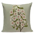 Скандинавский скандинавский стиль пряжа для вязания красный белый цветок подушка 45 см x 45 см квадратная обивка Печать Подушка