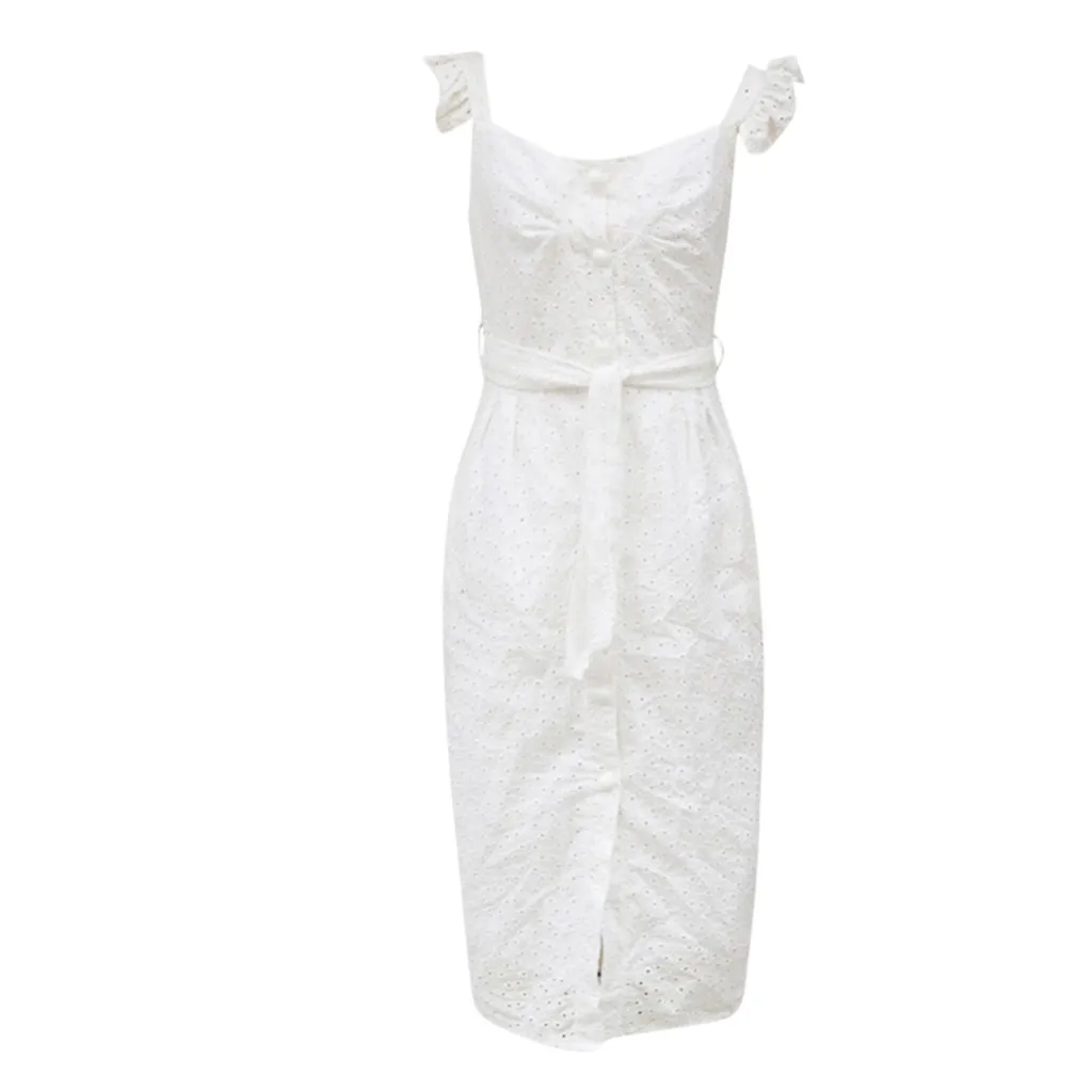 JAYCOSIN женское модное платье с кружевной вышивкой без рукавов глубоким v-образным