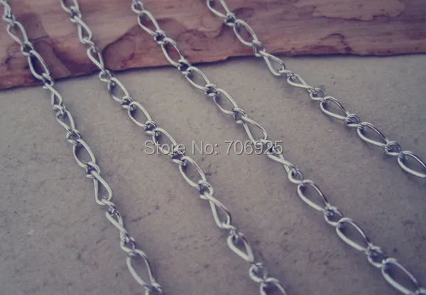 

16ft(5m)/lot White k necklace pendant chain 3mm