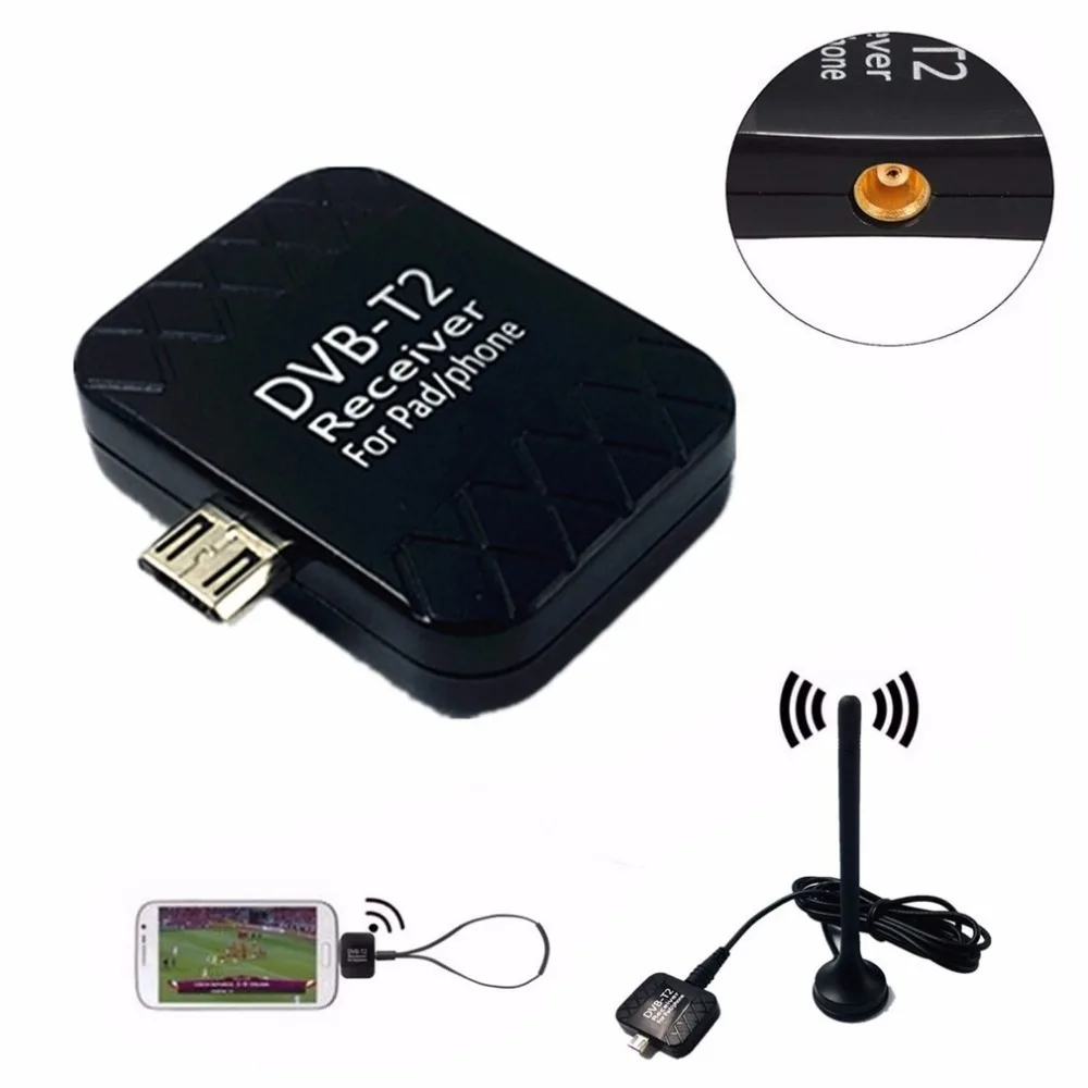 HD цифровой ТВ приемник USB DVB-T2 ТВ-палка для телефона Android Pad D ТВ спутниковый приемник Micro USB часы ТВ DVB-T2 сигнал HD809