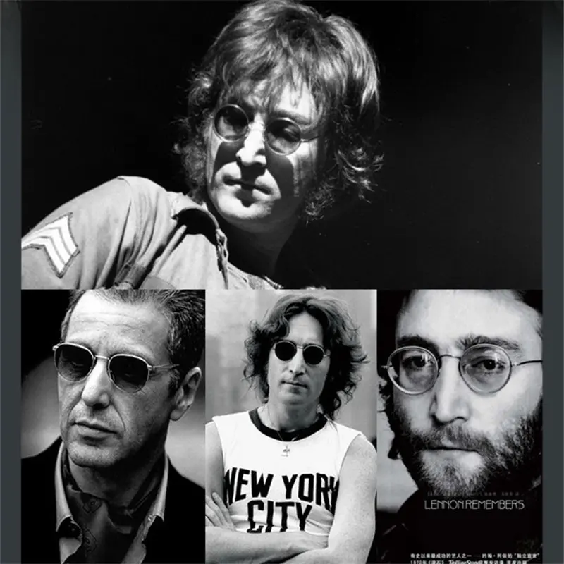 Круглые Солнцезащитные очки KUJUNY John Lennon в стиле ретро принц солнцезащитные для