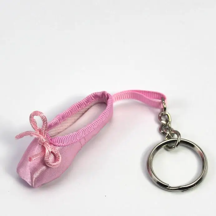 5.8cm pink Балерина; балетная обувь; брелок для балета; Подарочная атласная обувь; брелок для ключей; Розовая танцевальная обувь; балетная сумка; Очаровательная цепочка - Цвет: 5.8cm pink