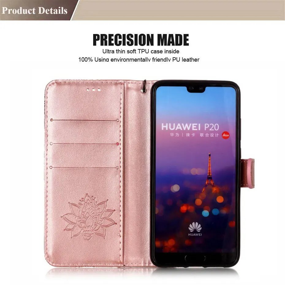 Чехол для телефона из искусственной кожи для huawei P20 P10 P8 P9 mate 9 10 Lite Mini Pro P Smart Honor 8 9 10 7X Чехол-книжка Чехол-кошелек s