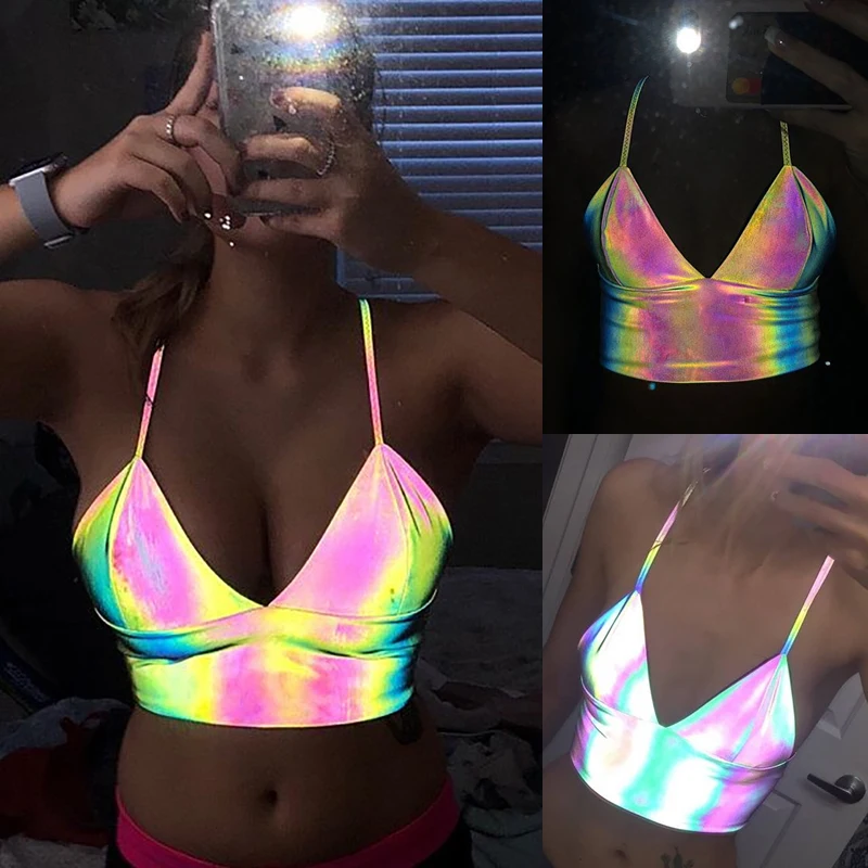 Для женщин сексуальный Повседневное Bralette бак топ, жилет Блузка без рукавов Летний короткий топ, топ, Футболка Топ на бретельках