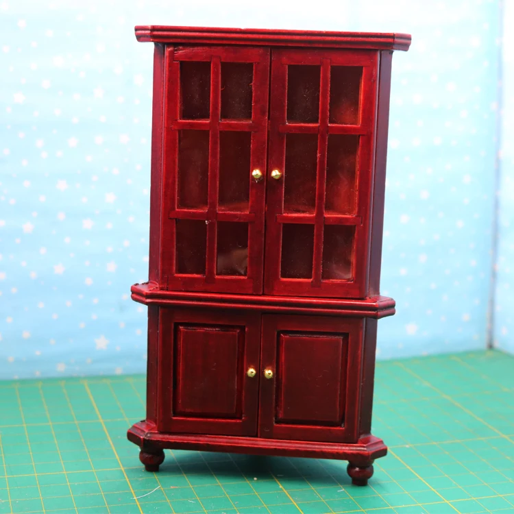 

A01-X073 детская Подарочная игрушка 1:12 кукольный домик миниатюрная мебель rement аксессуары для кукол деревянный угловой шкаф D086 1 шт.