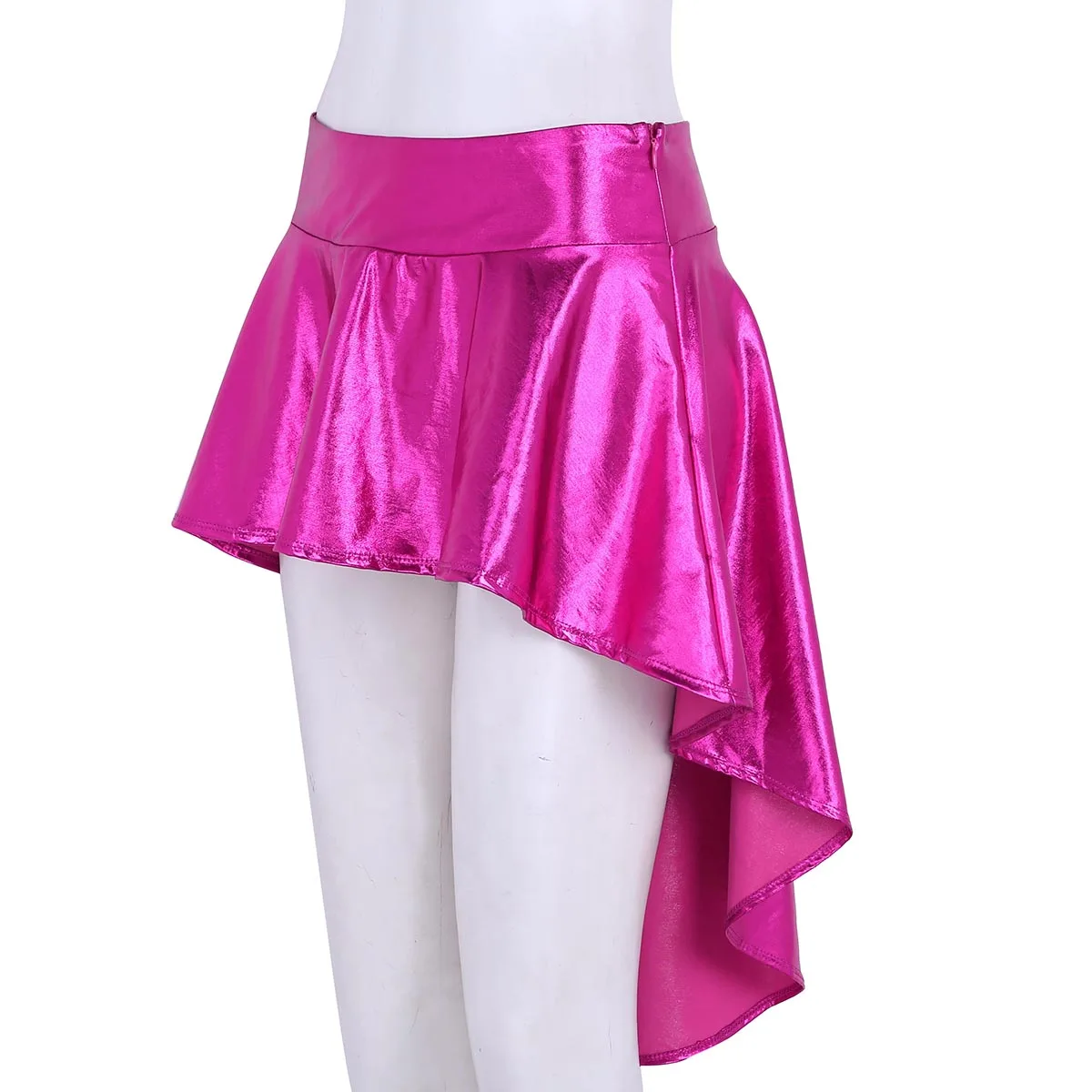 Женская Асимметричная плиссированная юбка трапеция с высокой талией балетные