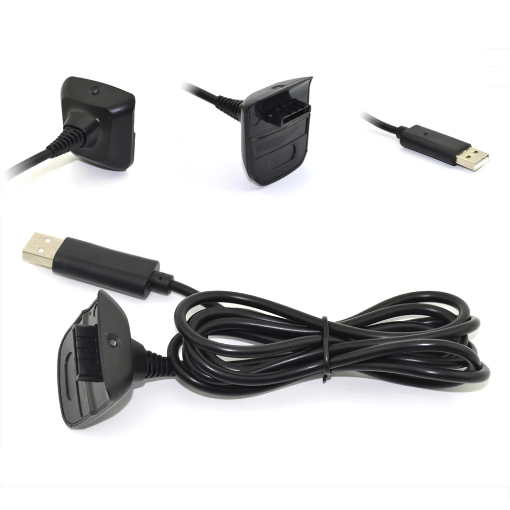 10 шт. 1 5 м USB для Xbox 360 джойстик беспроводной игровой контроллер зарядный кабель