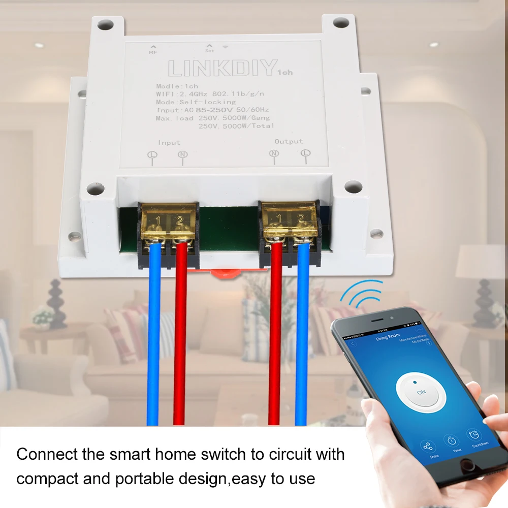 EWeLink умный Wifi модуль 1CH Универсальный DIY дом устройство светильник контроллер
