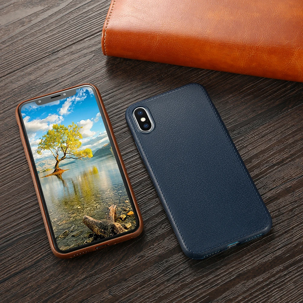 Tikitaka, однотонный кожаный чехол для iPhone XS MAX 8 Plus, мягкая полиуретановая Противоударная задняя крышка для iPhone XS XR 7 6s Plus