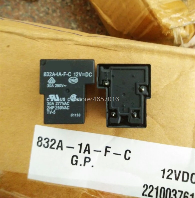 Реле 5шт./лот 832A 1A F C 12VDC 4 контактное 30A S C|Реле| |