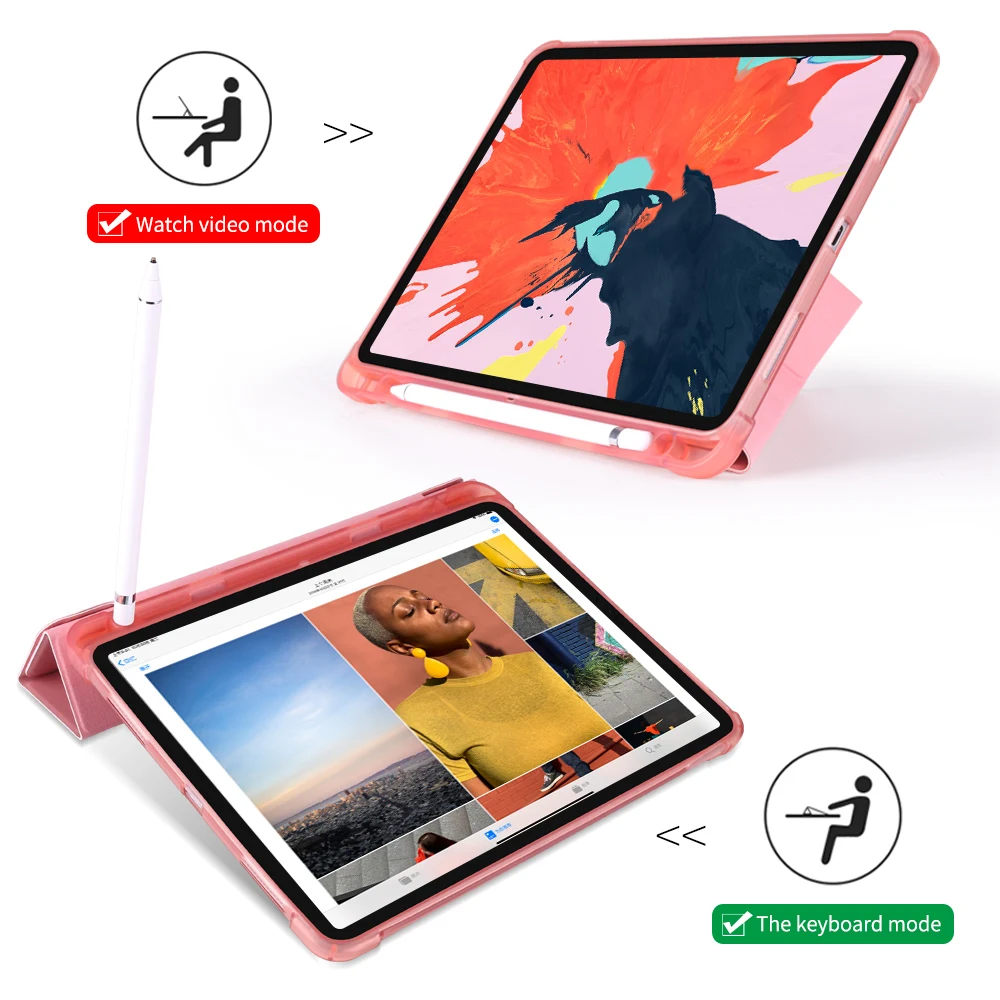 Чехол DOWSWIN для iPad Pro 11 умный кожаный чехол многоразовый 2018 с карандашом новый