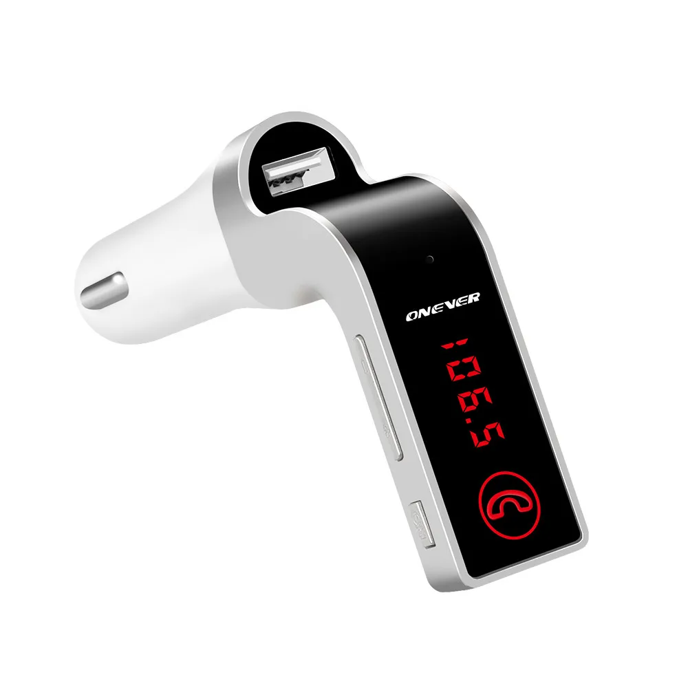 ONEVER 4 в 1 Автомобиль Музыка Аудио MP3 плееры 2.1a USB Зарядное устройство Bluetooth Handsfree fm